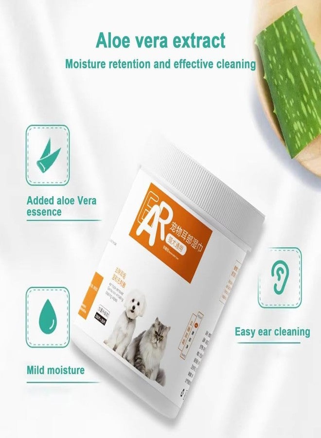 VALUEVIBES Dog & Cat Eye Cleaning Gentle Pet Hygiene Wipes for Daily External Eye Care | Alcohol-Free & SoftWipes- (220 Count) (Ear Wipes) - Image 3